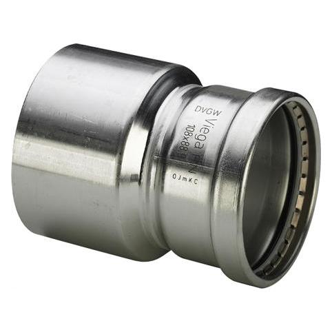 Viega Sanpress Inox reduktion 88,9x54 mm (483142)