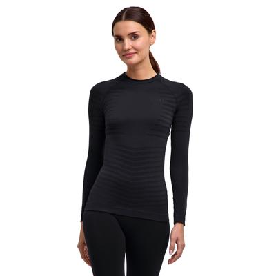 Langarmshirt FALKE "FALKE Langarmshirt", Damen, Gr. M, schwarz (schwarz (3000)), Shirts Langarmshirt