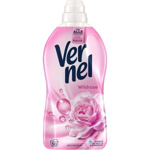 Vernel Weichspüler Wildrose, langanhaltende Frische, 1,1 Liter, 50 Waschladungen