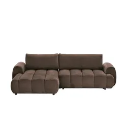Primo Ecksofa mit Schlaffunktion Passo ¦ braun ¦ Maße (cm): B: 272 H: 81 T: 168.0