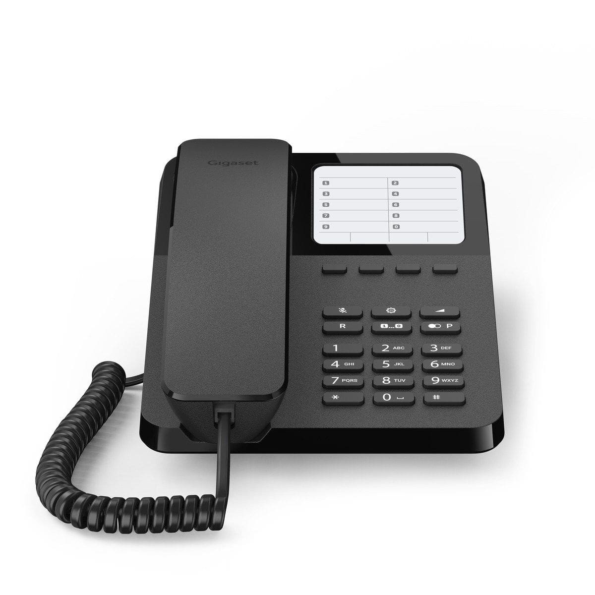 Gigaset Analoges Telefon DESK 400 (Schwarz) S30054-H6538-B1