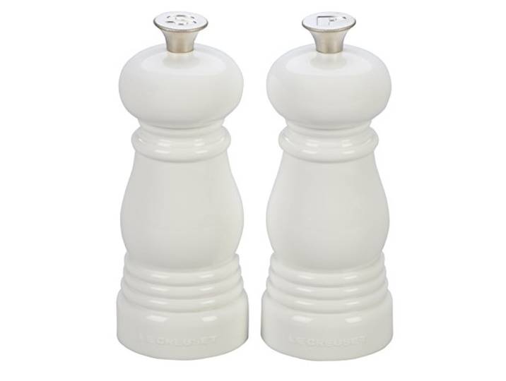 Le Creuset Petite Salz- und Pfeffermühlen-Set, je 12,7 x 5,1 cm, Weiß