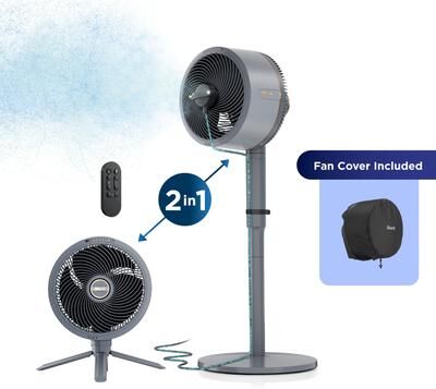 Shark FlexBreeze Outdoor & Indoor Fan with InstaCool Misting Attachment. Portable, Quiet, Powerful