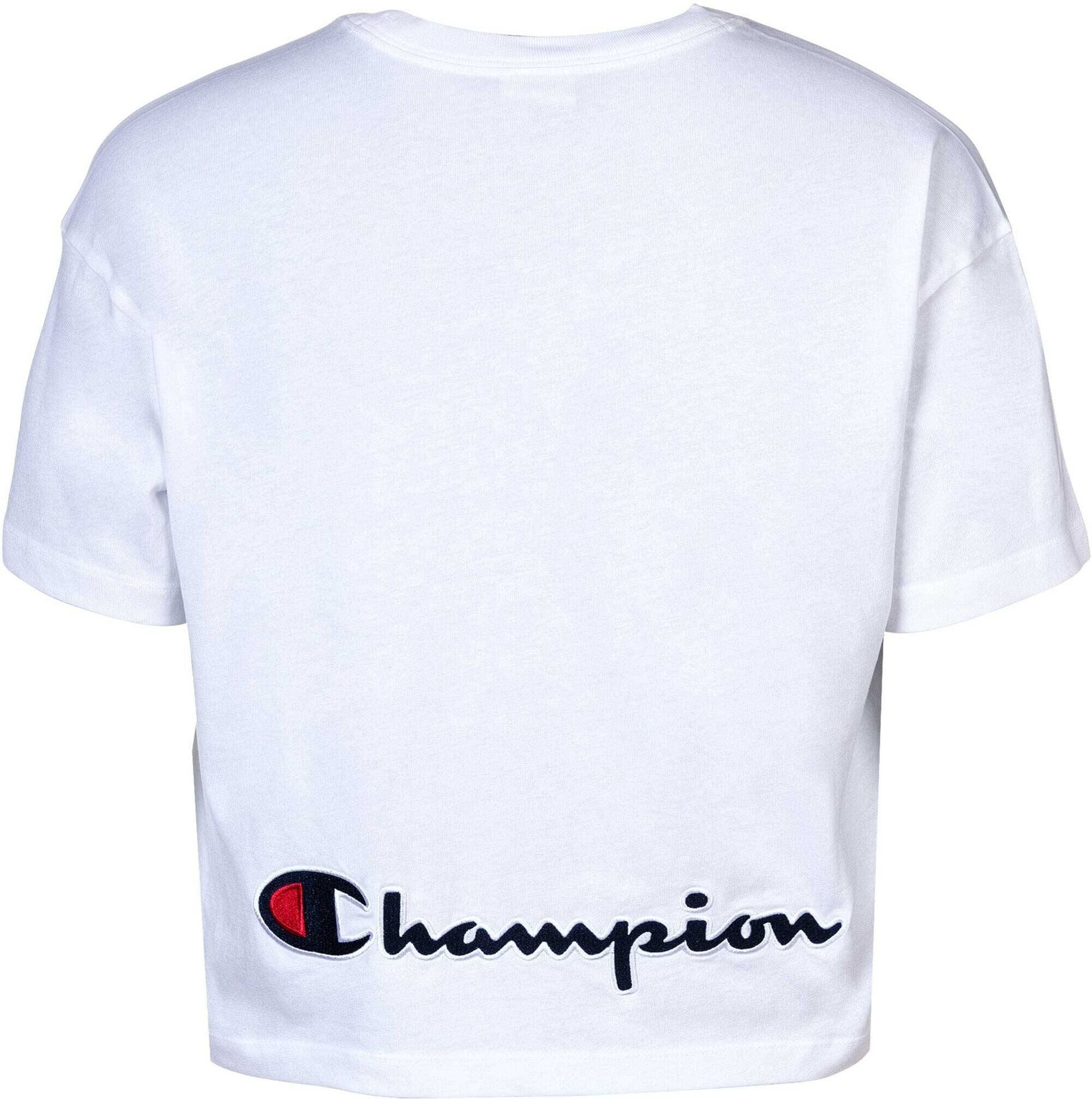 T-Shirt CHAMPION "T-Shirt CML Champion Logo 1er Pack", Damen, Gr. XL, weiß, Obermaterial: 100% Baumwolle CO., Shirts T-Shirt