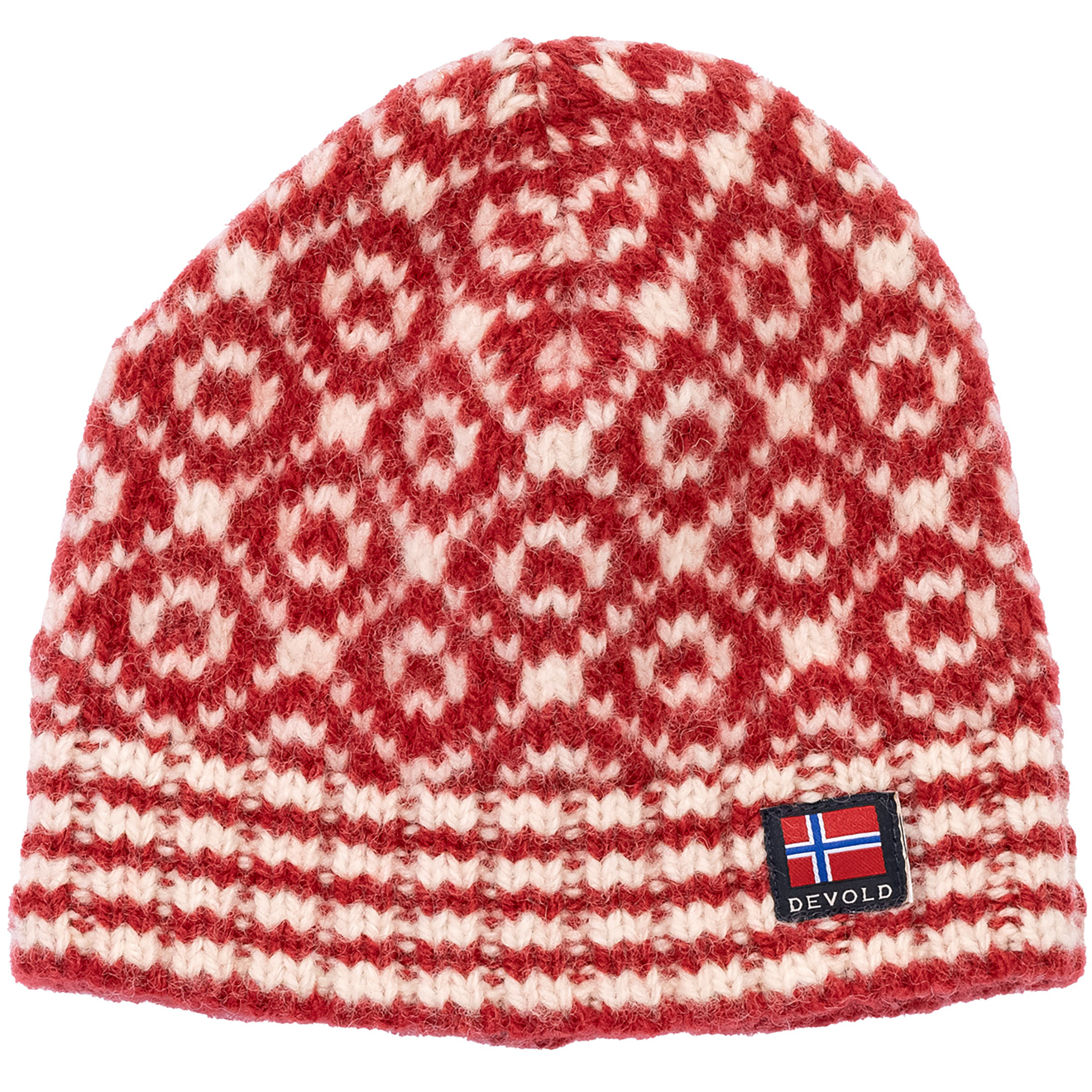 Devold Svalbard Wool Mützen & Beanies rot Größe 58 Lifestyle Widerstandsfähig