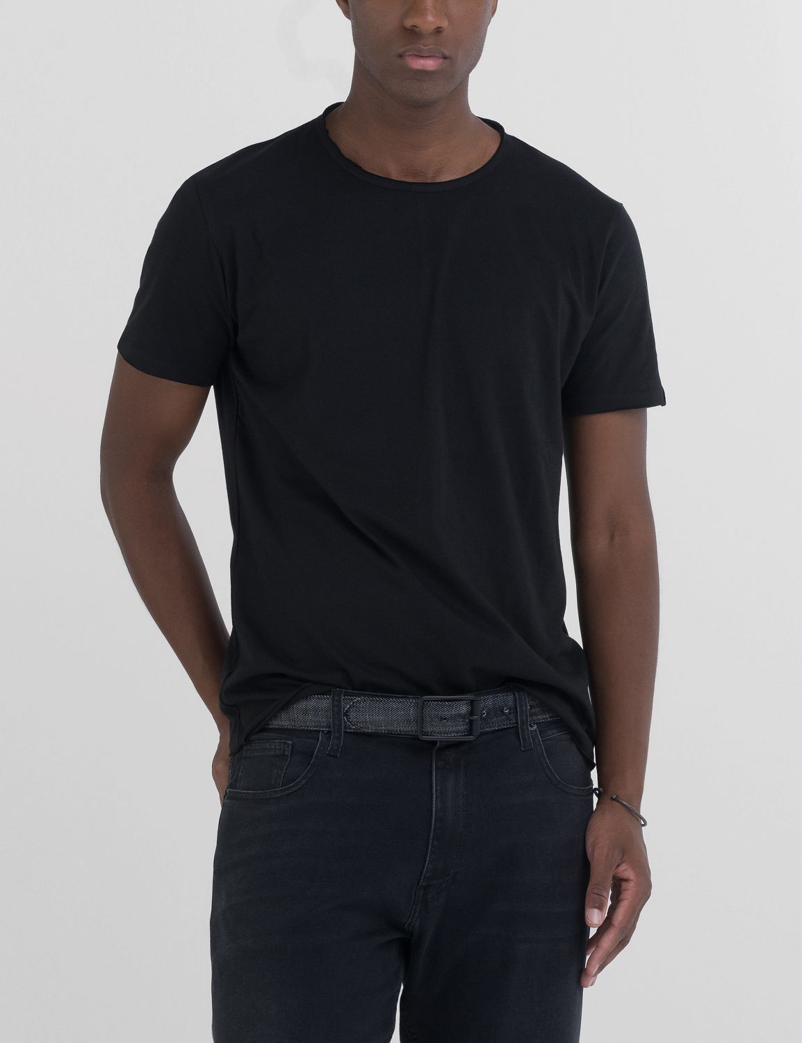 T-Shirt REPLAY, Herren, Gr. M, schwarz, Jersey, Obermaterial: 100% Baumwolle, unifarben, regular fit, Rundhals, Shirts T-Shirt schwarz M