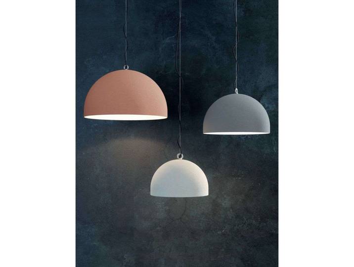 Urban Concrete Dome Hängelampe, Ø50cm, pink - Diesel Living Diesel Living with Lodes - Esszimmer - Beton