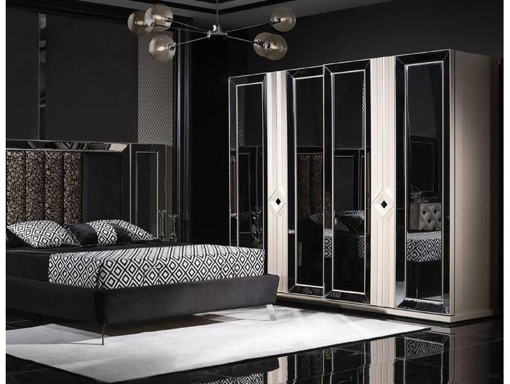 Xlmoebel Kleiderschrank Eleganter Kleiderschrank in Weiß aus hochwertigem Holzwerkstoff (Kleiderschrank, 1-St., Kleiderschrank) Made in Europa