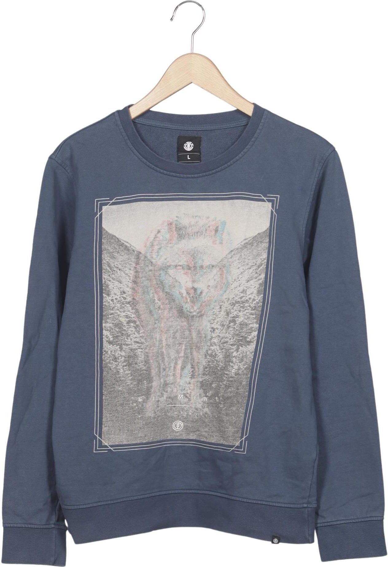 Element Herren Sweater, Blau, Gr. L, kein / Etikett - Second Hand