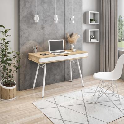 Techni Mobili Modern Multi-functional Computer Desk with Storage, Pine