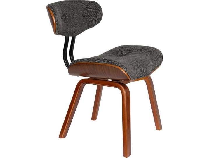 Dutchbone Blackwood Eetkamerstoel Walnootkleur/ Grijs