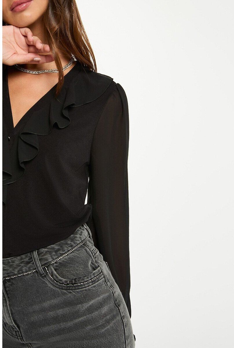 MORGAN T-shirt voile col v