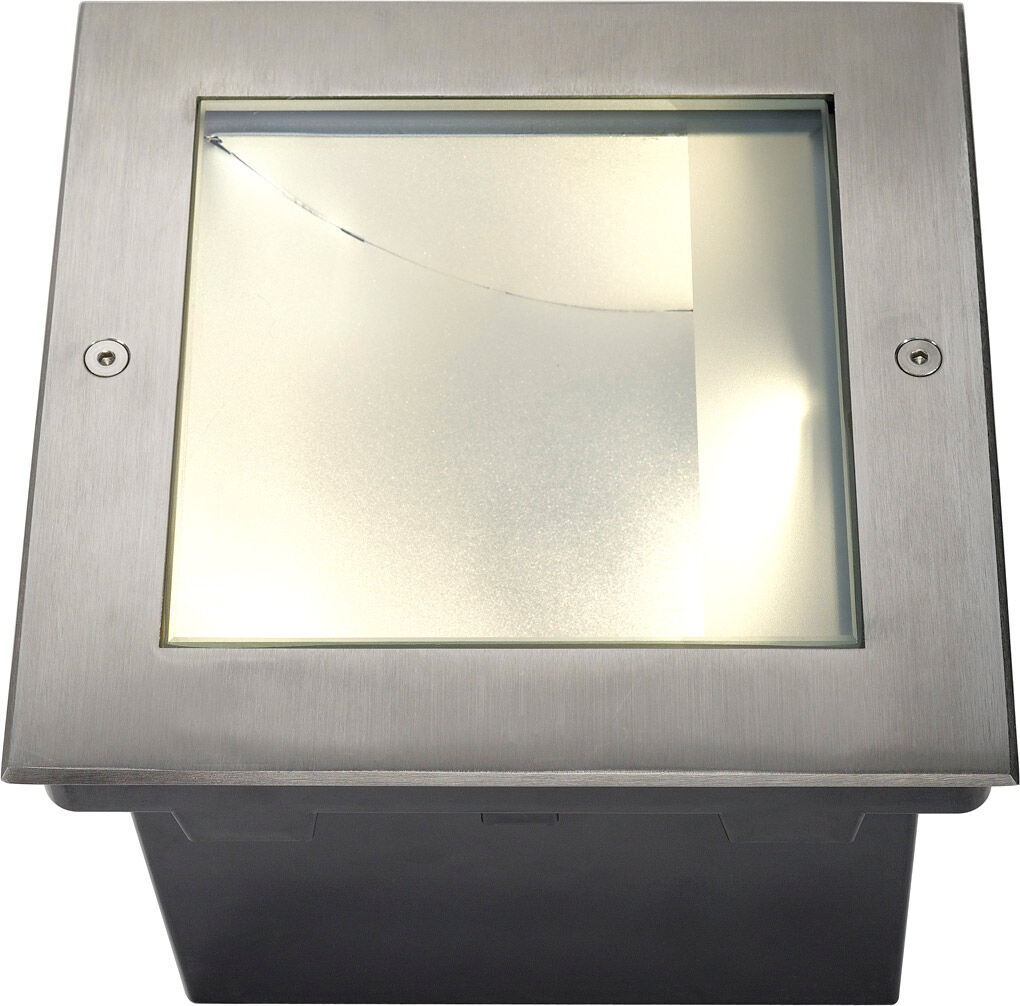 SLV Dasar Led Square Bodeneinbau- Leuchte, Asymmetrisch, Edel- Stahl 316, 28w, - Einbauleuchten (Outdoor)