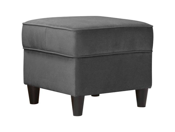 Mid.you Hocker, Anthrazit, Holz, quadratisch, 52x45x52 cm, Made in EU, Wohnzimmer, Hocker, Sitzhocker