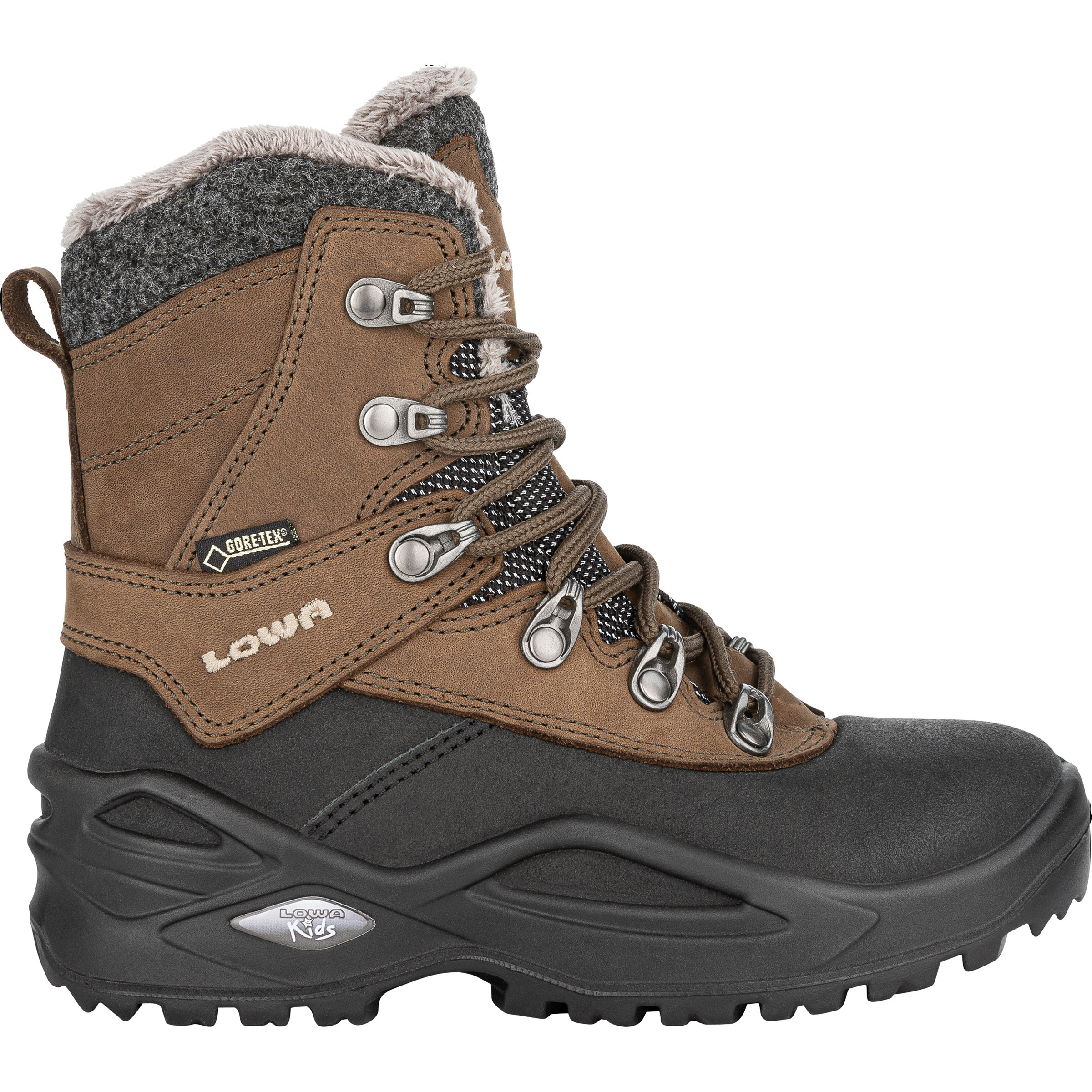 Lowa Couloir GTX Hi Kinder Winterschuhe & Winterstiefel braun Größe 31 Trekking Isolierend