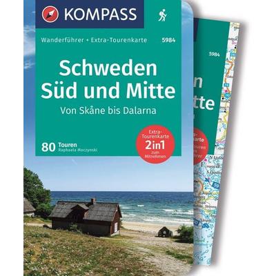 KOMPASS Wanderführer Schweden Süd und Mitte, Von Skåne bis Dalarna, 80 Touren, Taschenbuch von Raphaela Moczynski, KOMPASS Freytag & Berndt,