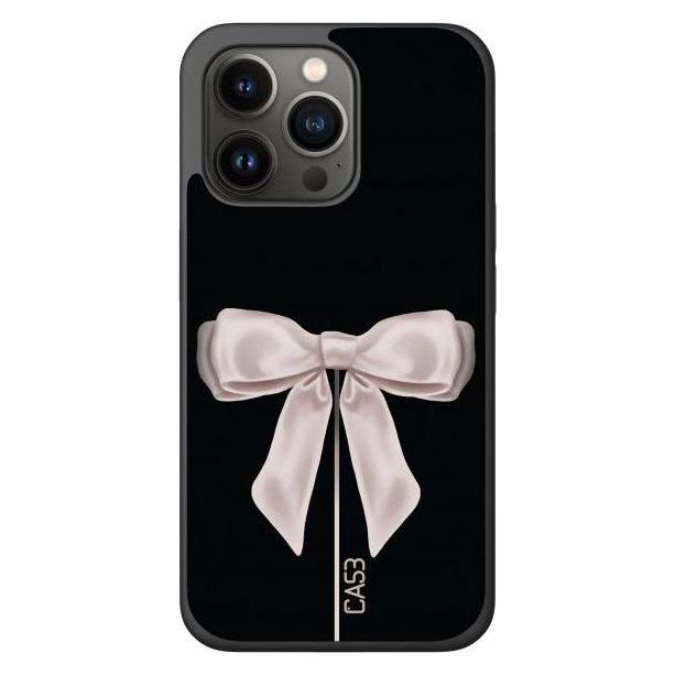 Ca53 iPhone 13 Pro - Cover Satin White Ribbon (Apple iPhone 13 Pro) (2420)