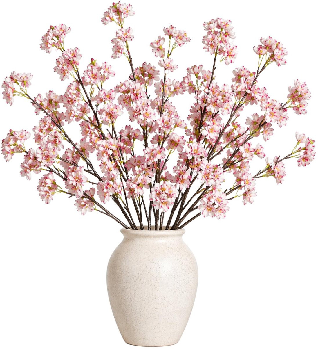 Mica Decorations Kunstbloem Bloesem Floral - Lichtroze - Hoogte: 106 cm