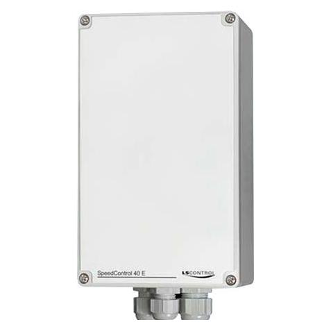 LS Control Regler / SpeedControl 40E, 4A i gråt kabinet til eksternt potmeter el. 0-10V DC Signal. 2 (10530)