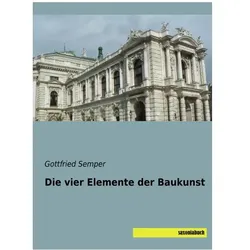 Die vier Elemente der Baukunst, Fachbücher von Gottfried Semper