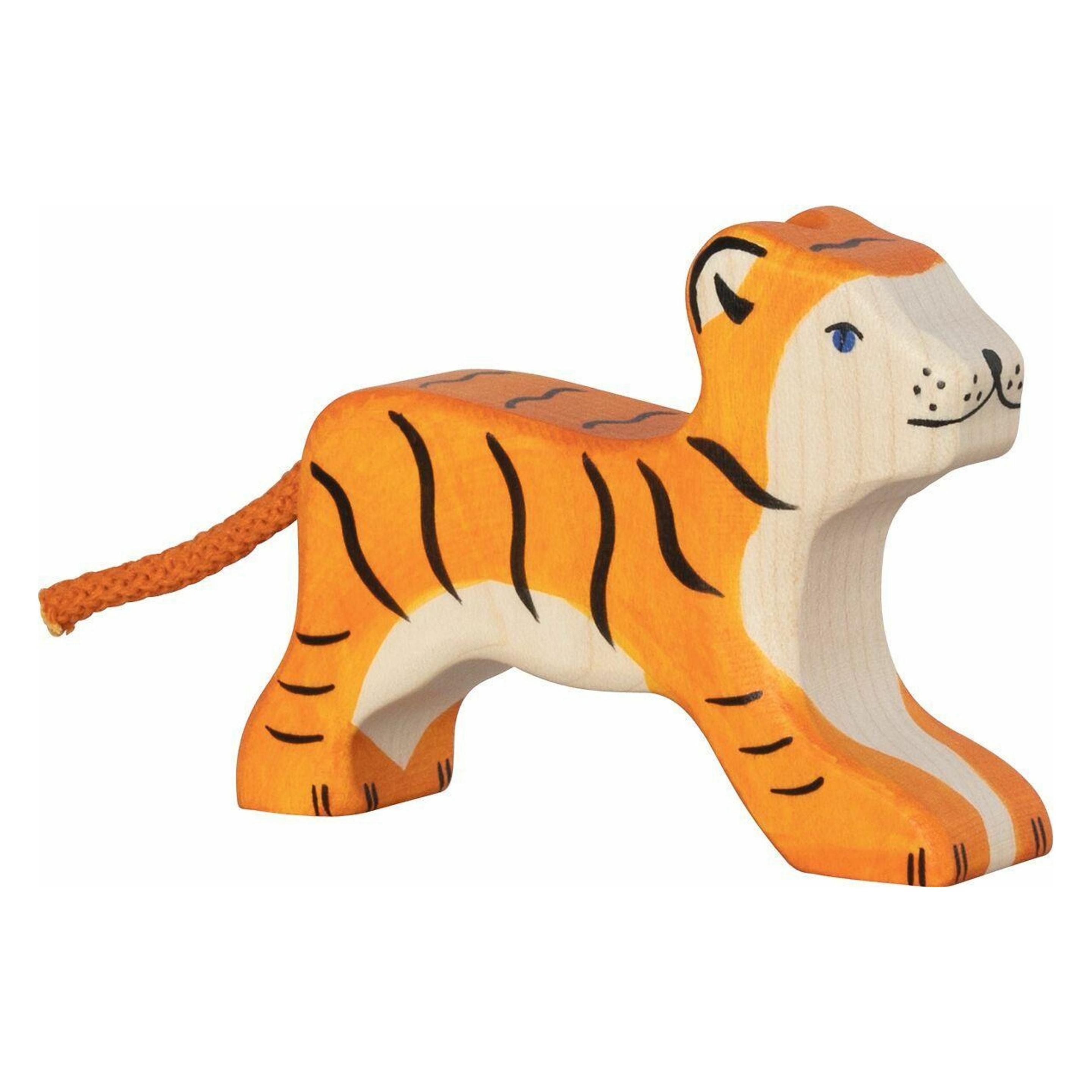 Holztiger Tiger, klein, laufend (80137)