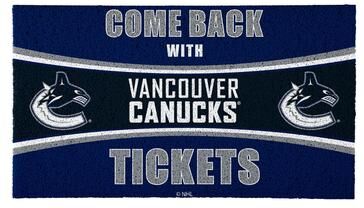 Evergreen "Toronto Maple Leafs 28 in. x 16 in. PVC ""Come Back With Tickets"" Trapper Door Mat"
