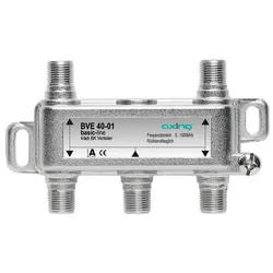 Axing BVE40-01 4-fach Verteiler, 5 - 1006 MHz, Bauform 01 BVE04001 BVE 40-01