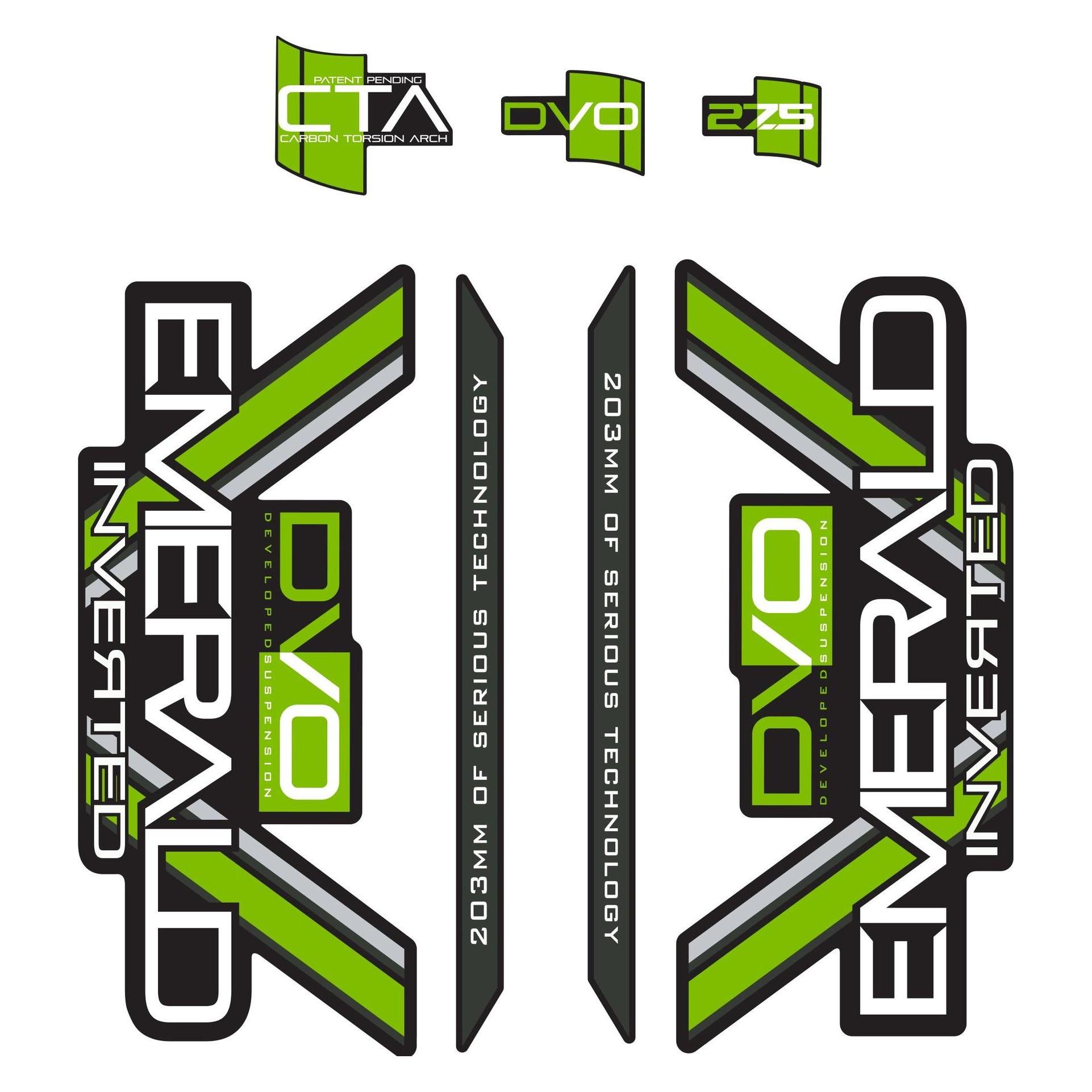 DVO Decal Set, 26", Emerald, green SALE (40081902)