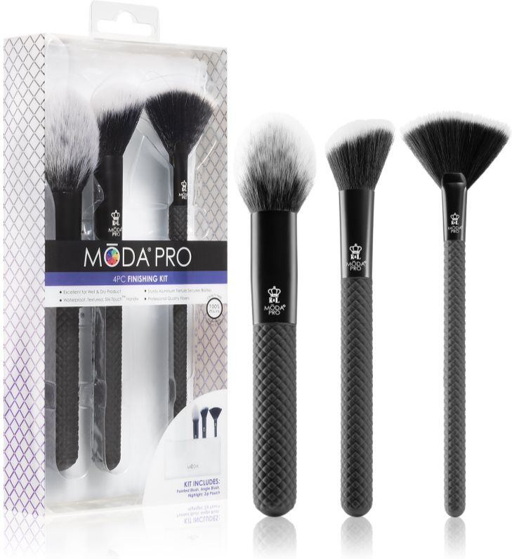 Royal and Langnickel MŌDA® PRO Finishing Kit Kit de pinceaux avec pochette
