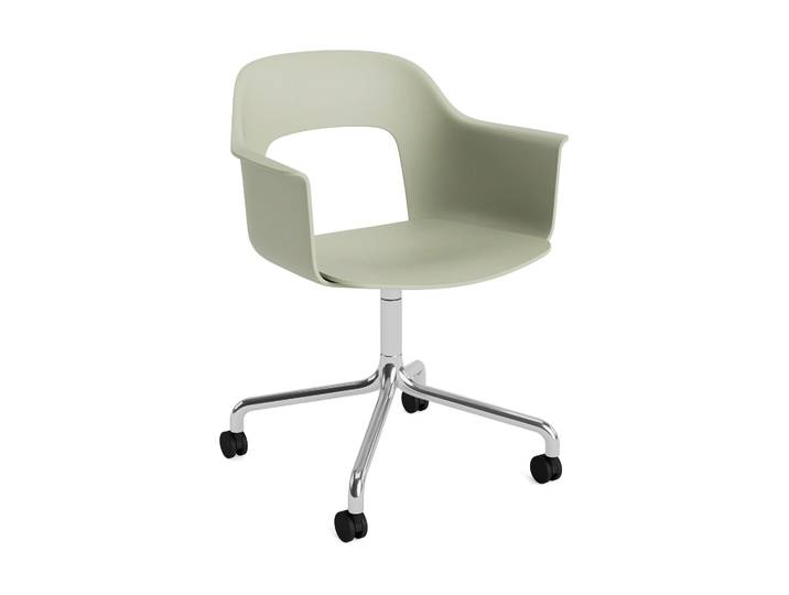 HAY Layout Armchair 261 Stuhl Bottle green-polerad aluminium