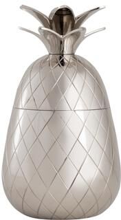 Atlas Lighting and Home Atlas Little Island Pineapple Silver Storage Box - 10 inch W