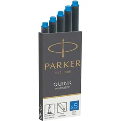 Parker - Tintenpatrone - nicht dauerhaft - Blau - Packung mit 5