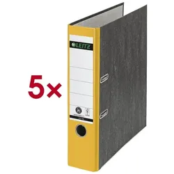 Leitz 5x Ordner »1080« gelb, 8x31.8x28.5 cm