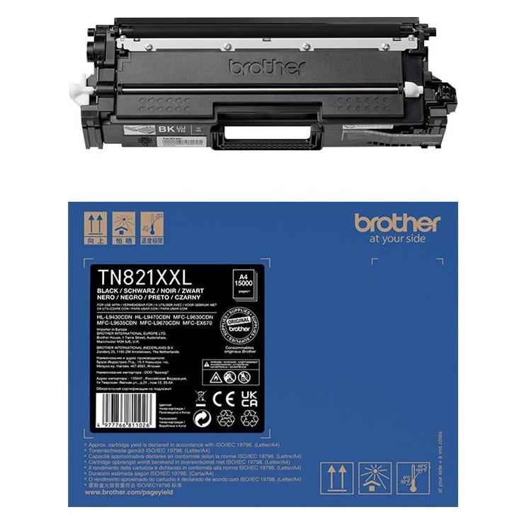 Brother Tonerpatrone 1 Stück(S) Original Schwarz (TN-821XXLBK)