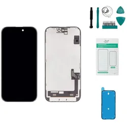 Kaputt.de iPhone 15 OLED Display - Set (Display, Apple iPhone 15), Mobilgerät Ersatzteile, Schwarz
