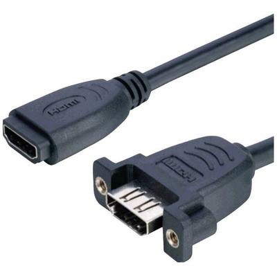 Lyndahl HDMI Adapterkabel HDMI-A Buchse 0.2m Schwarz LKPK005 HDMI-Kabel
