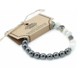 Faceted Gemstone Bracelet - Magnetic Mountain Jade