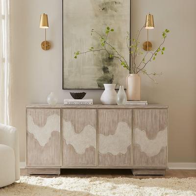 "Liberty Furniture Terrace 4 Door Accent Cabinet - Width 69"" x Depth 19"" x Height 34"""