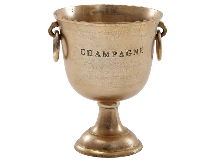 Mid.you Champagnerkühler, Goldfarben, Metall, 28.5x37.5x28.5 cm, Bar- & Weinzubehör, Weinkühler