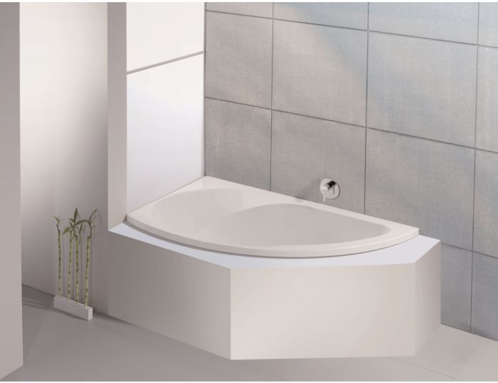 Hoesch Spectra Eck Badewanne 3657.010 1700 x 1000, linke Ausführung, weiß