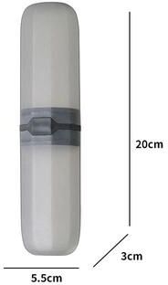Uplifted Finds Portable Toothbrush Toothpaste Holder Travel Storage Case black