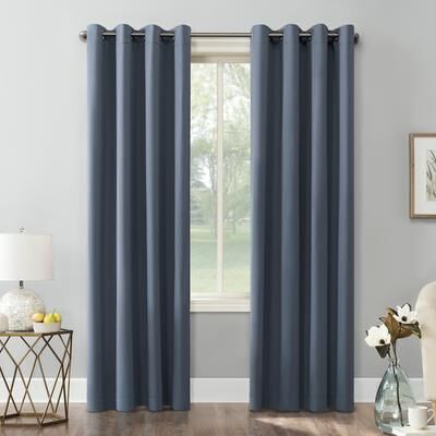 Sun Zero Hayden Energy Saving Blackout Grommet 1-Piece Curtain Panel, Single Panel