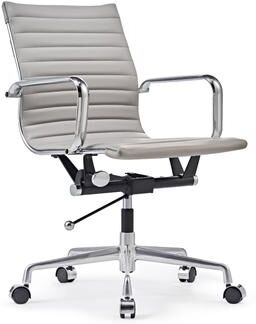 CAROCC Ribbed Computer Desk Office PU Chair Height Adjustable
