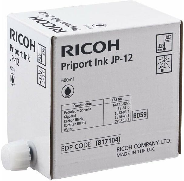 Ricoh 817104 (JP12) - Noir - Cartouche d'encre