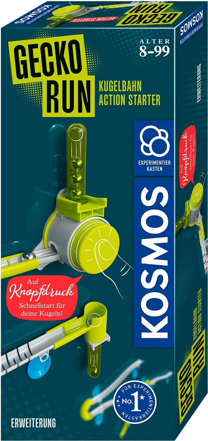 Kugelbahn KOSMOS "Gecko Run Action Starter", bunt, Kugelbahnen, Kinder, Kunststoff, Kugelbahn, Made in Germany