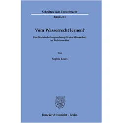 Loers:Vom Wasserrecht lernen?, Fachbücher von Sophia Loers, Sophia, Loers