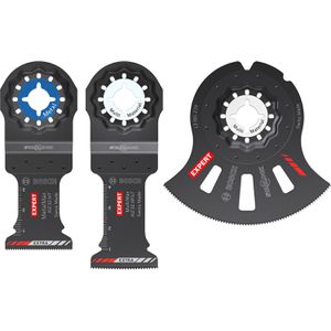 Bosch Multifunktionswerkzeug-Zubehör Expert Cutting Set 2608902622 Starlock, für Holz, Metall, Kunststoff, Ziegelstein, 3-teilig