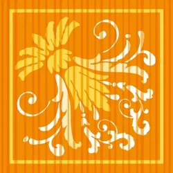 Mank Tassendeckchen Letizia in Curry/Orange, Tissue 9-lagig, 90 x 90mm, 250 Stück -  Einweg Untersetzer für Tassen Gläser Vasen