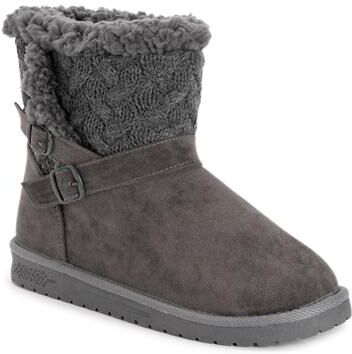 MUK LUKS Alyx - Womens 8 Grey Boot Medium