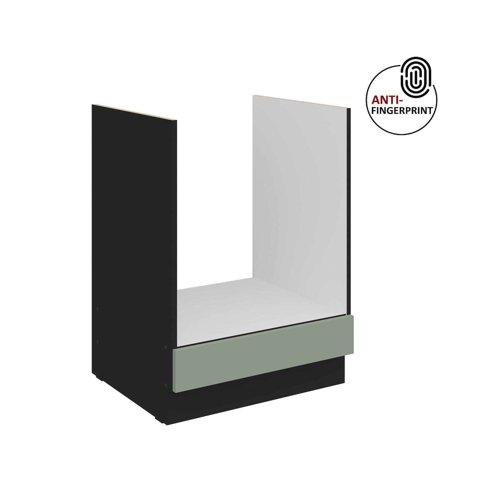Küchen Herdschrank 60 Küche ARIA Aquamarin matt Anti Fingerprint Küchenzeile